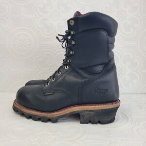 Chippewa Mens Super DNA Leather WP Insulated Logger Work Boots Size 13 EEE